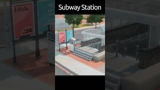 Building the Subway Station #thesims4 #simsnocc #sims4build  #sims4tutorial