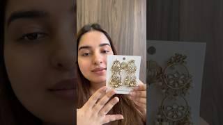 Kundan Gold Earrings from Myntra Gold Jewellery #myntra #shorts #earrings #jewellery #gold