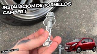 Instalar tornillos camber (Camber Bolts) en Spark Gt o Beat