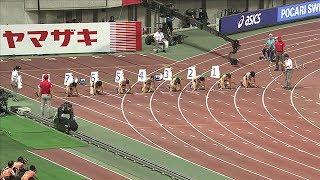 女子 100m 予選 2組 第101回日本陸上競技選手権大会