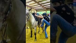 Grandma Vs Teen Horse Riders! #horse #shorts