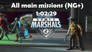 Space Marshals 2 All Main Missions (NG+) speedrun 1:02:29 [Android / Touchscreen]