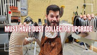 Amazing Dust Collector Upgrade for Small Shops | O'School 4" Port Magnetic Dust Collector System