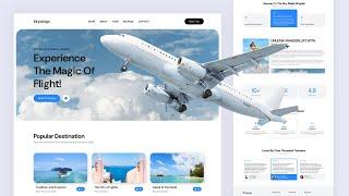 Create A Responsive Tour & Travel Website Design Using HTML CSS JAVASCRIPT | Step By Step Tutorial