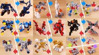 37 LEGO robot 3D & stop motion animations! All my LEGO transformers and combiners mech MOC!