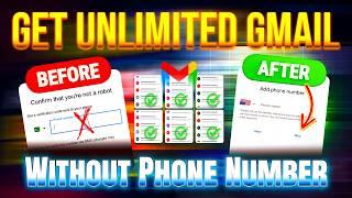 100% Working, How to create UNLIMITED GMAIL ACCOUNTS without phone number Verification 2024-25