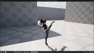 Unreal Engine 5 Motion Matching Combo Attacks Test