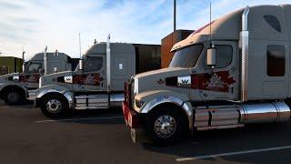 American Truck Simulator - Just trucking through the night