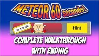 Meteor 60 Seconds!! - Co-Suicide - Complete Walkthrough with Ending