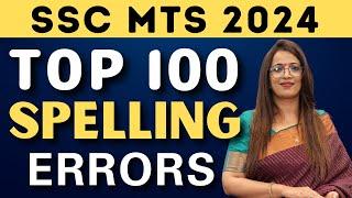 Target:- SSC MTS 2024 | Top 100 Important Spelling Errors | Correctly & Incorrectly |  By Rani Ma'am