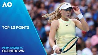 Mirra Andreeva | Top 10 Points | Australian Open 2024