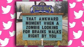 Hilarious Puns Featured On Indian Hills' Sign