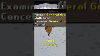 noob runs into bandos #shorts #osrs