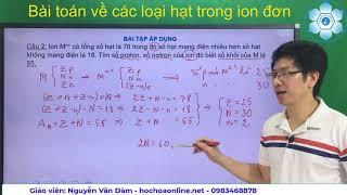 Bài toán các loại hạt trong ion đơn