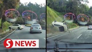 Genting crash: Police call in driver after dashcam footage goes viral