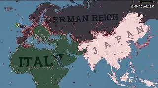 Hearts of Iron IV | Tabula Rasa + Battle Royale Mod Timelapse: A World Without Armies