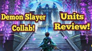 Demon Slayer Collab Units INGAME Review! Animations look DOPE! - Summoners War