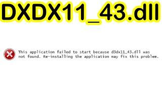 DXDX11_43.dll missing | Windows 10