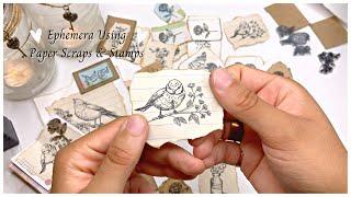 Making Ephemera Using Paper Scraps and Stamps! | Super Easy and Fun To Do