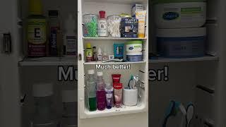 Quick bathroom reset #organization #dollartree #secondhand #thrifted