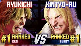 SF6 ▰ RYUKICHI (#1 Ranked Ken) vs KINTYO-RU (#1 Ranked Terry) ▰ High Level Gameplay