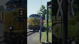 CSX 1973 Chessie System Leads A Manifest | TSW3 |  #train #csx #chessie #heritage  #railfan