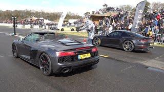 Porsche 992 Turbo S vs Audi R8 V10 Performance