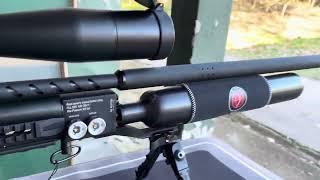 HATSAN FACTORY SNIPER L 6.35 CAL ... REGULATED 200 BAR ... H&N 46 GR #hatsan #shootingrange