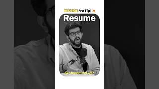 RESUME PRO TIP!  #jobs