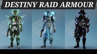 Destiny Showcasing ALL Titan Raid Armour With Ornaments!