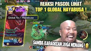 REAKSI PASCOL LIHAT TOP 1 GLOBAL HAYABUSA ! DI LANTIK JDI PENJOKI NAGA HITAM ! MOBILE LEGENDS !