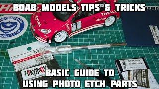 Basic Guide to using Photo Etch - Tips & Tricks for scale model cars