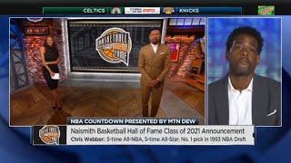 Jalen Rose and Chris Webber reunite on NBA Countdown after Chris Webber named to 2021 HOF