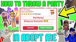 [2024] How To Throw A Party In Roblox Adopt Me (Tutorial)