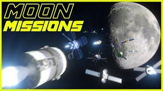  All SUCCESSFUL and FAILED missions to the MOON  (3D Animation)