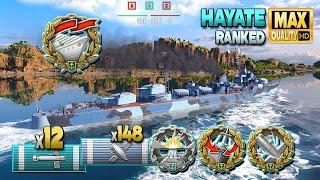 Destroyer Hayate: Ops, teammates disappeared quickly! - World of Warships