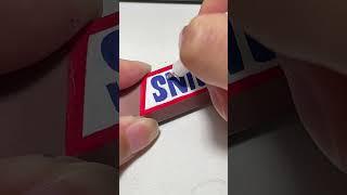 Drawing Snickers logo on the spacebar #shorts #diy #art #tiktok #trending #customkeys #keyboard