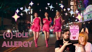 REACTING TO (여자)아이들((G)I-DLE) - 'Allergy' Official Music Video - PINK EVERYWHERE!!!