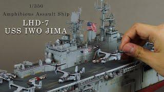 Decorating deck with 3D print kit equipment - USS LHD-7 IWO JIMA