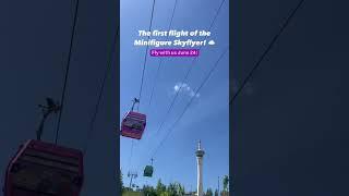The first flight of the #MinifigureSkyflyer at LEGOLAND New York!