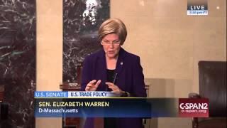 Sen. Elizabeth Warren - Congress should oppose the TPP trade deal