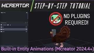 How to add CUSTOM Entity Animations NO PLUGINS REQUIRED | Mcreator 2024.4 Custom Animations Tutorial