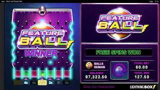 Silver Lion Feature Ball (Lightning Box Games)  Review & Bonus Feature 