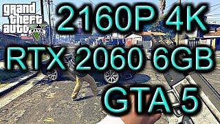 GTA 5 | RTX 2060 + Ryzen 2600 | 4K gameplay 2160p | Tech MK