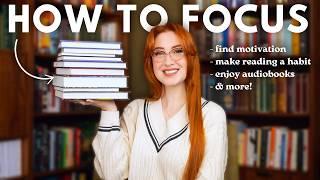 How to Read More in 2025  practical tips for focus, motivation, enjoying audiobooks, & more!