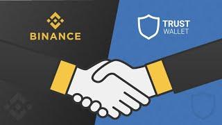 Как перевести BTC Биткоин с Binance с самой маленькой комиссий на Траст Валет  Trust Wallet