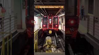 MTA Metro-North M8 holiday light train in operation! #shorts