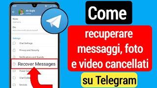 Come recuperare i messaggi cancellati da Telegram