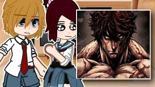 Baki classmates react to Baki Hanma || Baki Charecters React To Baki Hanma | Gacha React (ALL PARTS)