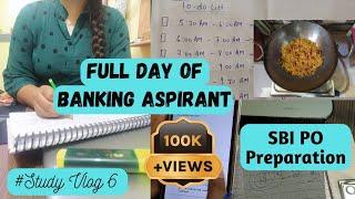 Full day of a banking aspirant. SBI PO Preparation study vlog. #studyvlog #aspirantslife #banking